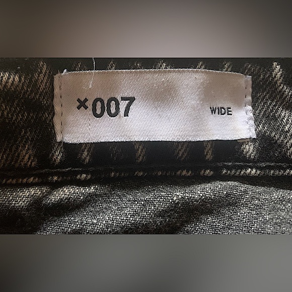 ASOS COLLUSION x 007 High-Rise Wide Legged jeans in Washed Black Fits like SzSm - Picture 7 of 8